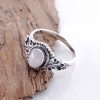 Cincin Wanita Perak Asli 925 Natural Moonstone Biduri Bulan