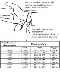 cara ukur gelang rantai perak