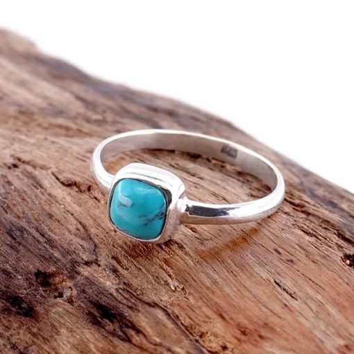 Cincin Wanita Perak Asli 925 Turquoise Quisella