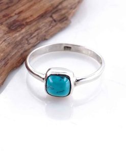 Cincin Wanita Perak Asli 925 Turquoise Quisella
