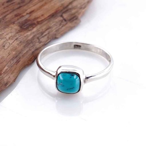 Cincin Wanita Perak Asli 925 Turquoise Quisella