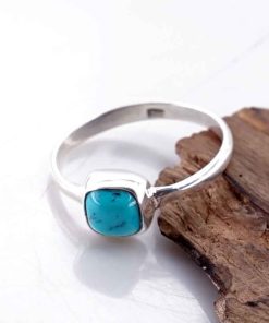 Cincin Wanita Perak Asli 925 Turquoise Quisella
