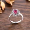 Koleksi foto produk cincin wanita perak asli 925 batu ruby mirah siam bellamira