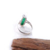 Cincin Wanita Perak Asli 925 Green Jade Giok Hijau Jadessa