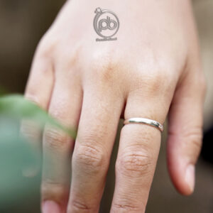 Cincin Simple Unisex Perak 925 Asli Lingkar Polos Midi 15