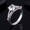 Cincin Wanita Perak Asli 925 White Topaz Brooklyn MiniCincin Wanita Perak Asli 925 White Topaz Brooklyn Mini 6