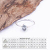 Cincin Wanita Imut Sky Topaz Perak 925 Asli Pashikayna