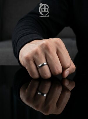 Cincin Anti Karat Pria-Wanita Perak 925 Simple Plain Lingkar Polos 1