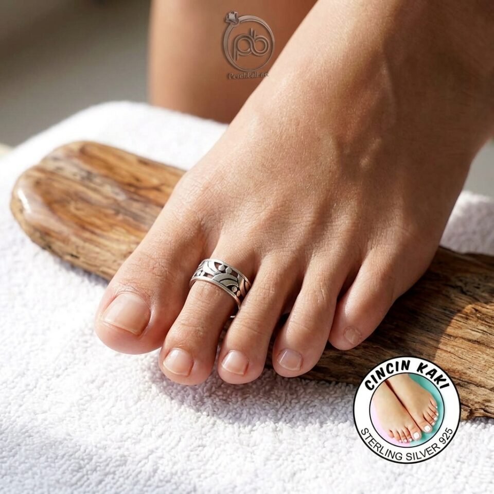 Cincin Kaki Wanita Perak Bali Silver Toe Ring 925 Bagal