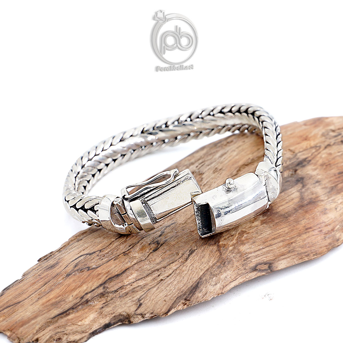 Gelang Pria Perak Asli Silver 925 Tulang Naga Culabro