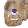 Cincin Wanita Perak 925 Natural Kecubung Amethyst Valomita