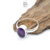 Cincin Wanita Perak 925 Natural Kecubung Amethyst Valomita