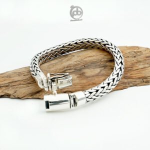Gelang Pria Maskulin Perak Asli Silver 925 Tulang Naga Romario
