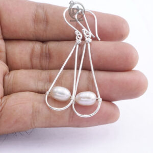 Anting Hook Mutiara Putih Wanita Perak 925 Perliora 5