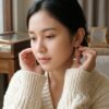 Anting Hook Mutiara Putih Wanita Perak 925 Perliora