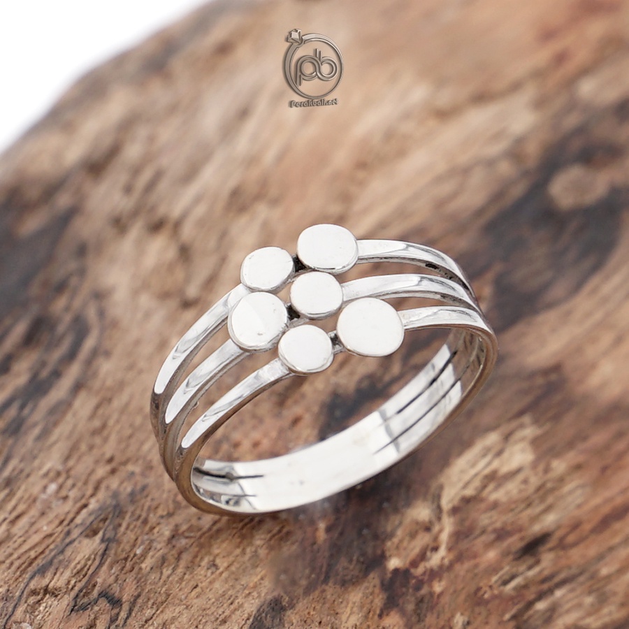 Cincin Wanita Perak 925 Asli Simple Armadilo Romaisa