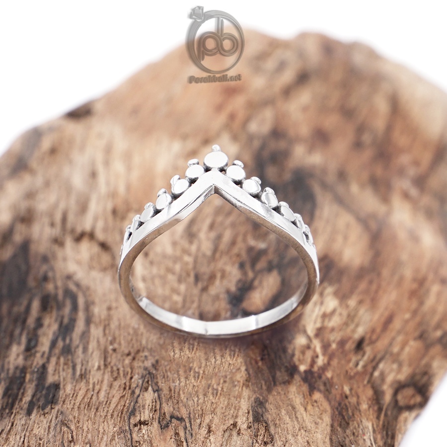 Cincin Perak Wanita Silver 925 Asli Mahkota Dewi