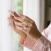 Cincin Simple Wanita Perak 925 Asli Pink Zirconia Zirapink korden putih