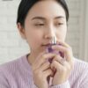 Cincin Wanita Perak Asli 925 Cincin Natural Amethyst Metiana pad model dengan parfum