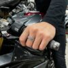 Cincin Pria Perak Asli Silver 925 Jalin Kombi Tiga Ruas model pria naik motor