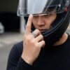 Cincin Pria Perak Asli Silver 925 Jalin Kombi Tiga Ruas nutup helm