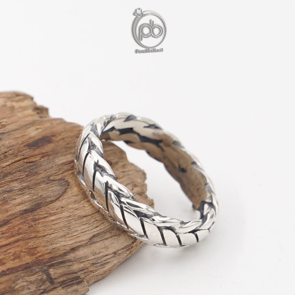 Cincin Pria Wanita Perak Asli 925 Sisik Ular LaCulabra