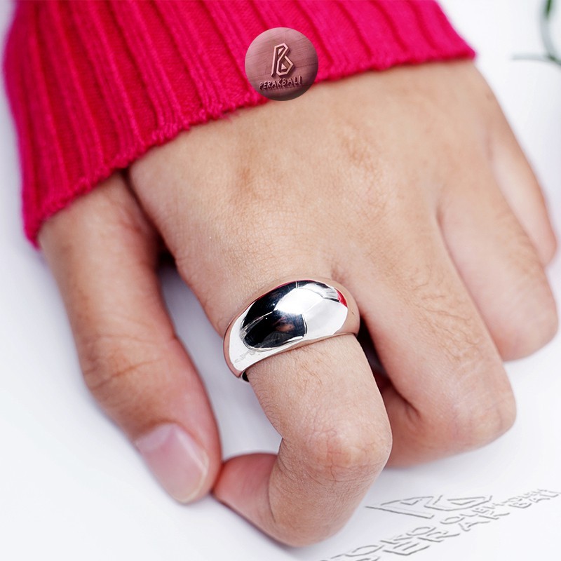 Cincin Wanita Elegant Perak Asli 925 Silver Ring Arnesto