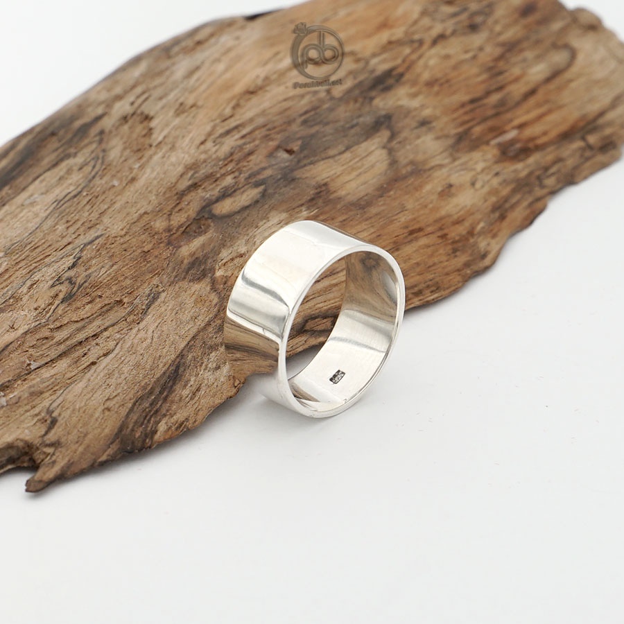 Cincin Pria Simple Perak 925 Asli Flatido Midi