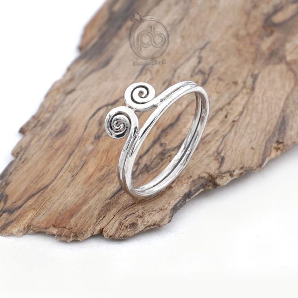 Cincin Wanita Perak 925 Sterling Silver Simple Motif Siput