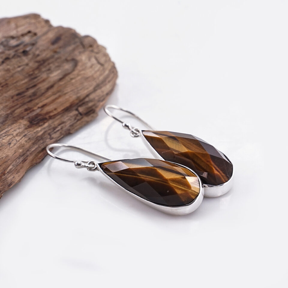 Anting Wanita Perak Asli 925 Tiger Eye Tigorae