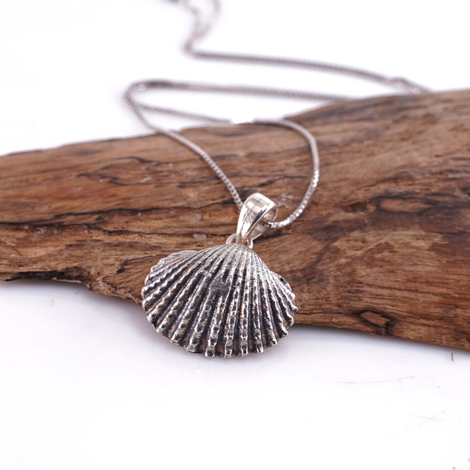 Liontin Wanita Perak Asli 925 Motif Kerang Shellora | Tanpa Kalung