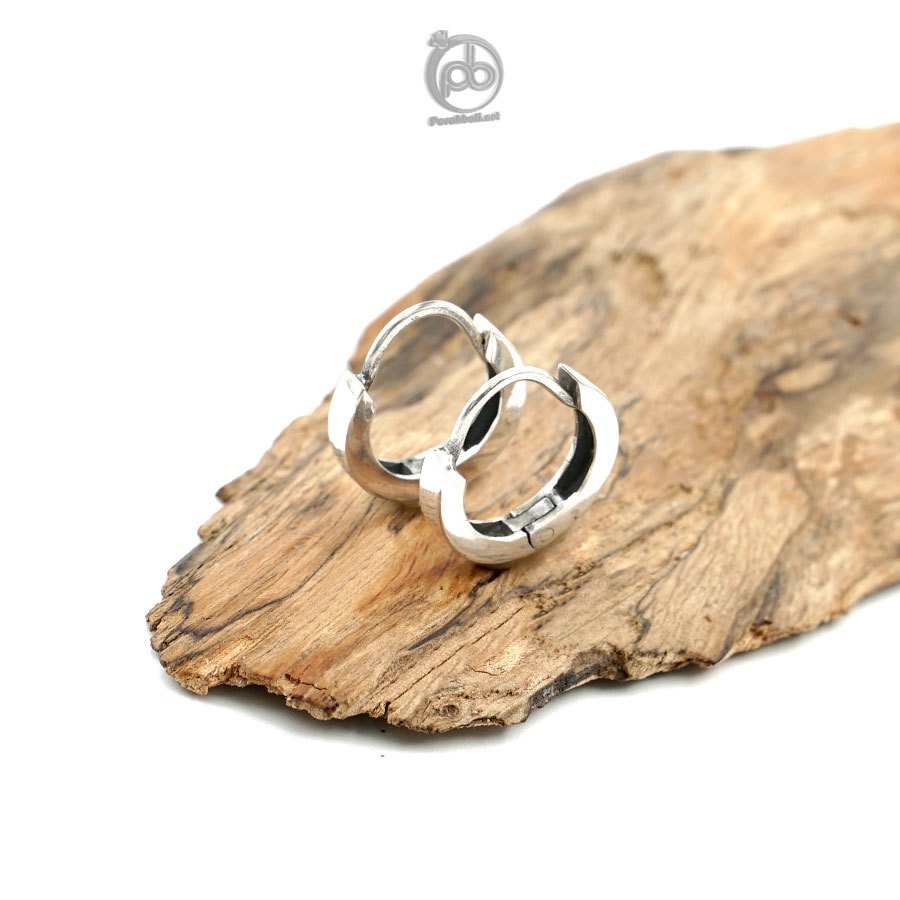Anting Wanita Perak Bali 925 Asli Huggies Midi Oxidized