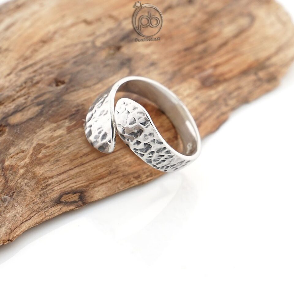 Cincin Simple Perak 925 Motif Open Felxible Getok Toxiana