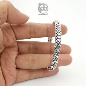 gelang perak bali handmade model naga kuat dan elegan