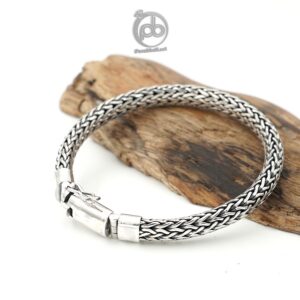 detail gelang naga perak 925 rantai dragon silver premium