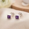 Anting Kecubung Wanita Perak 925 Natural Amethyst Kotameta 5