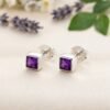 Anting Kecubung Wanita Perak 925 Natural Amethyst Kotameta 6