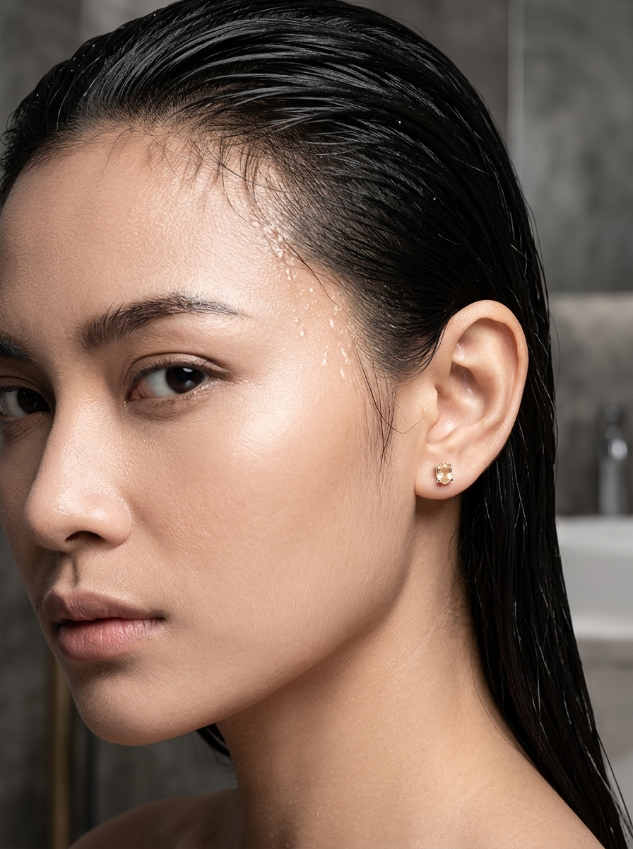Anting Stud Wanita Perak Asli 925 Yellow Citrine Citarina 2