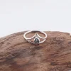 Simple Cincin Wanita Perak 925 Natural Mini Sky Topaz Vivarini