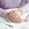Cincin Wanita Perak Asli 925 Natural Amethyst Saplo2
