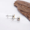 Anting Stud Wanita Perak Asli 925 Yellow Citrine Citarina 8