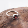 Cincin Perak Asli 925 Wanita Batu Red Garnet Alami Gina 1