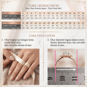 Cara ukur cincin Toko Perak Bali Yulia Silver