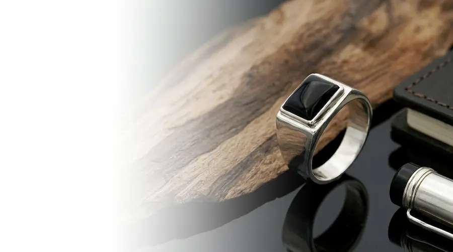 Etalase cincin pria cowok perak bali asli silver 925