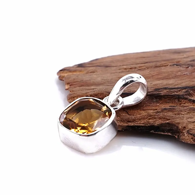 Alt: liontin wanita perak 925 yellow citrine citaboxie