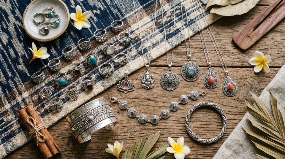 harga koleksi perhiasan perak asli sterling silver 925 bali terjangkau