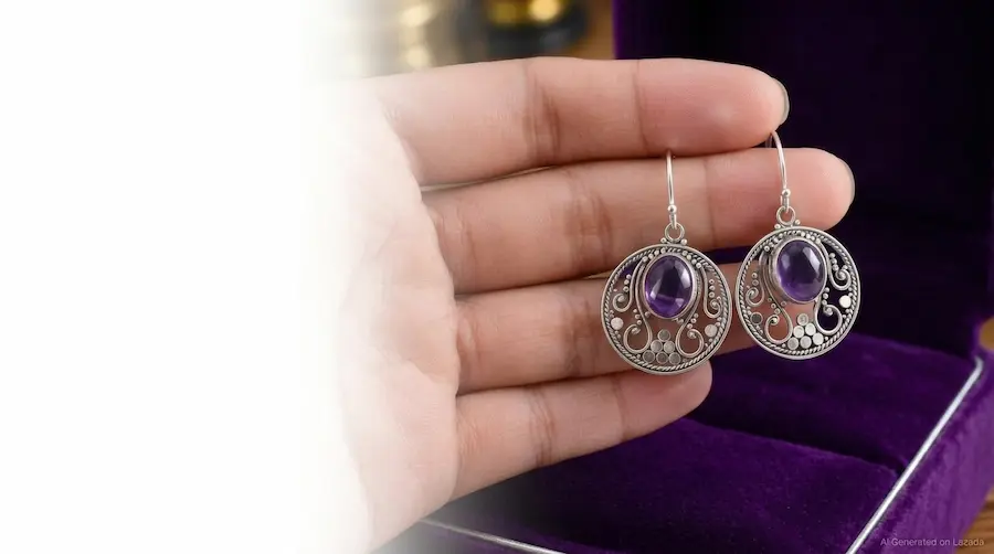 Etalase Anting Cantik perak bali asli silver 925