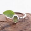 cincin wanita imut perak 925 safir hijau