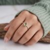 cincin imut safir hijau perak 925 griania