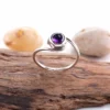 cincin wanita perak natural amethyst kecubung